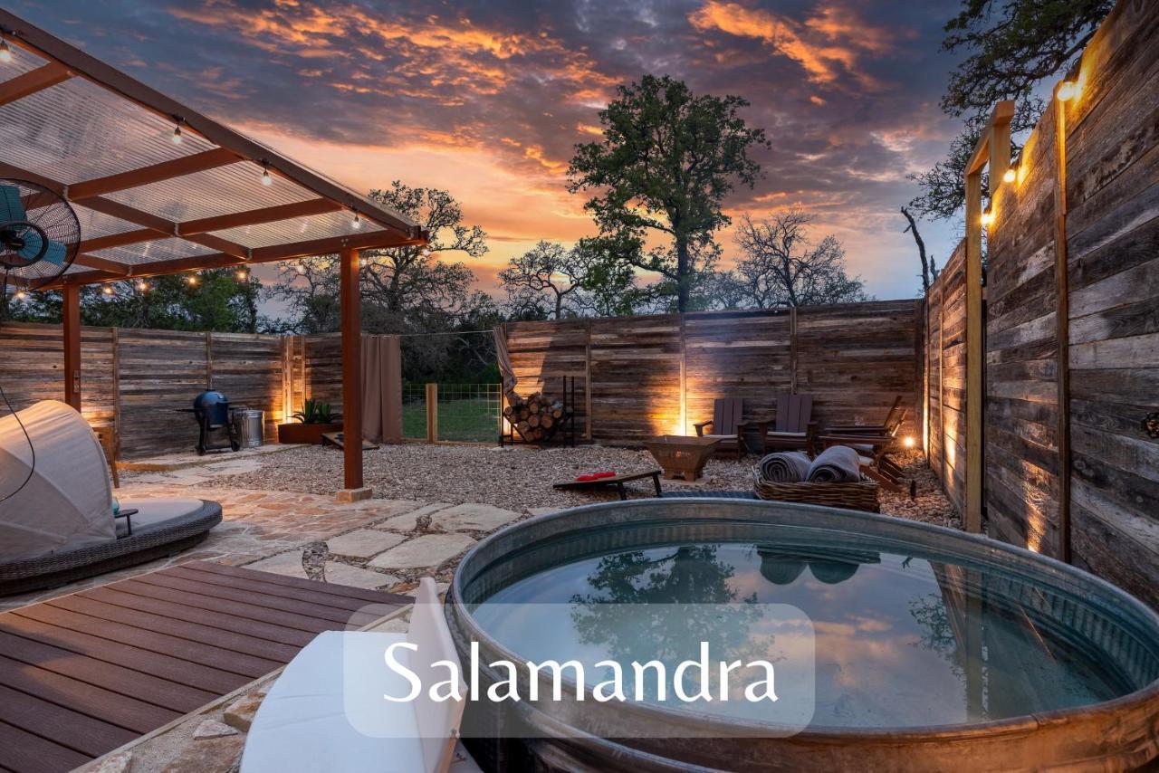 Romantic Tiny Luxury Retreat W Heated Pool, Sauna N Outdoor Shower In Wimberley 10 Acres Villa Екстериор снимка